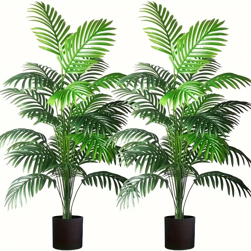 Ficus Lyrata Tree - 24 ورقة أريكا النخيل نباتات اصطناعية